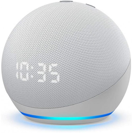 Assistant vocal Amazon Alexa Echo Dot 5 ( année 2022 ) avec horloge Blanc